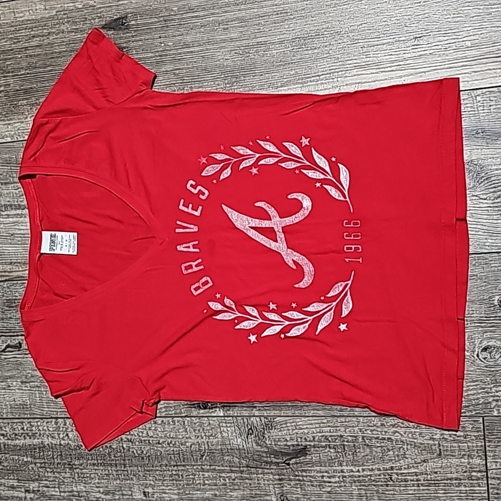 Pink Victoria's secret Atlanta Braves T Shirt